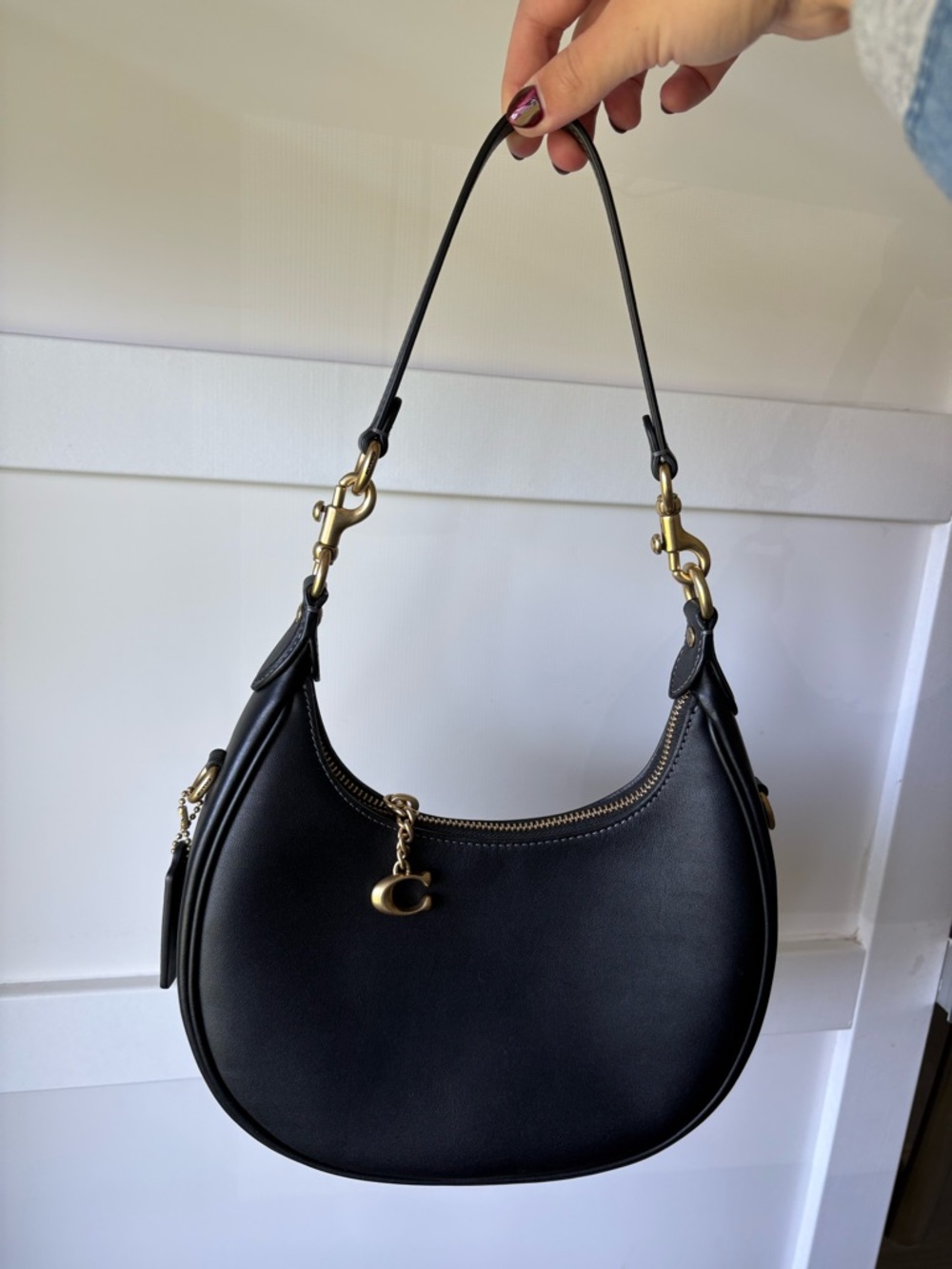 SOLD* Coach Jonie 22- Black Leather - Picture 7 of 10